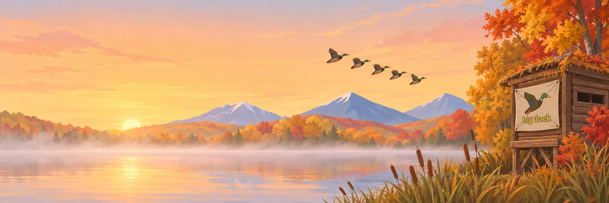 Hoodies: autumn sunrise over a misty lake
